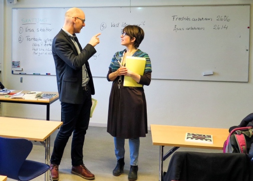 Fredrik Hertzberg och Åsa Sundelin, kursansvariga lektorer