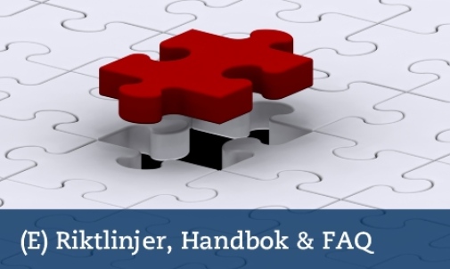 E Riktlinjer, Handbok & FAQ